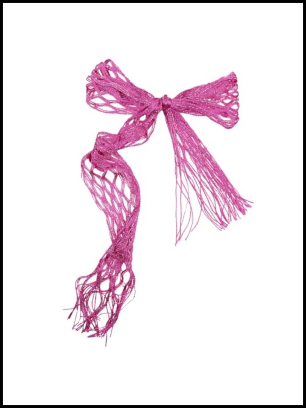 Sparkly Fringe Polyester Skinny Scarf Long Lightweight Neck Scarf for Women